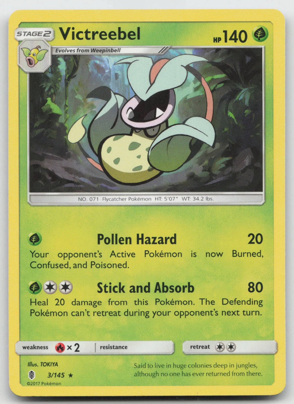 Victreebel Rare SM - Guardians Rising 3/145 VLP