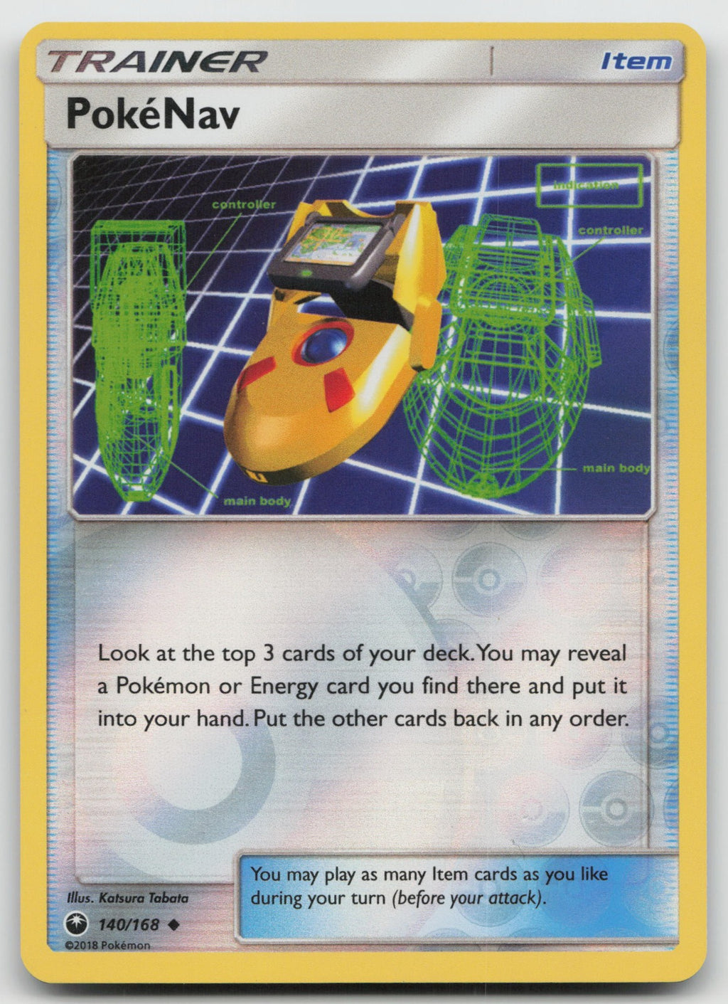 PokeNav Reverse Holo Uncommon SM - Celestial Storm 140/168 NM