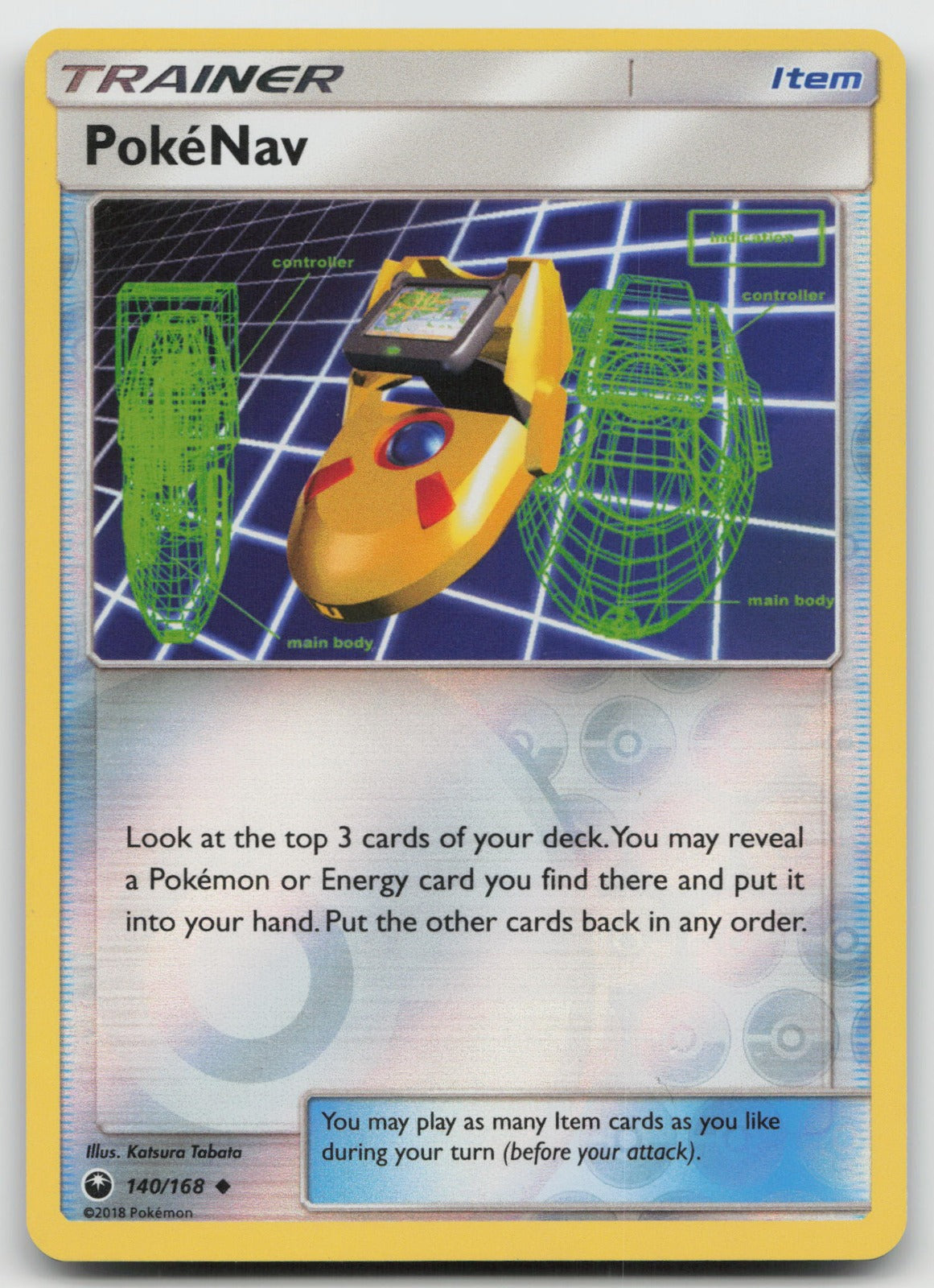 PokeNav Reverse Holo Uncommon SM - Celestial Storm 140/168 NM