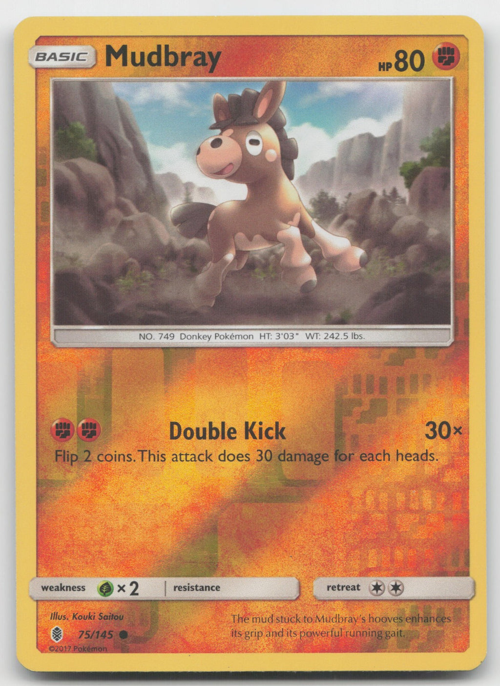 Mudbray Reverse Holo Common SM - Guardians Rising 75/145 LP