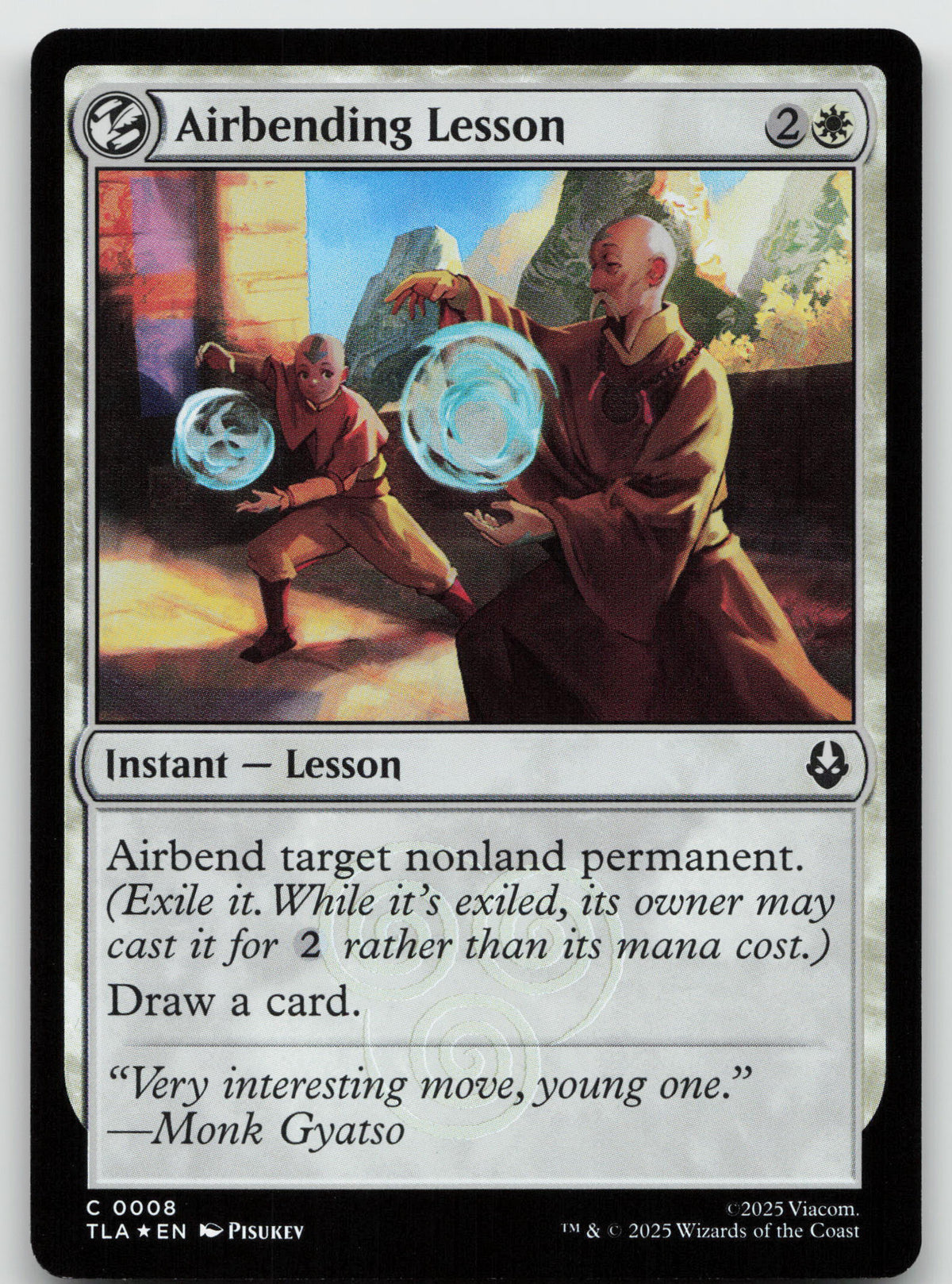 Airbending Lesson C Foil Avatar: The Last Airbender 0008 NM
