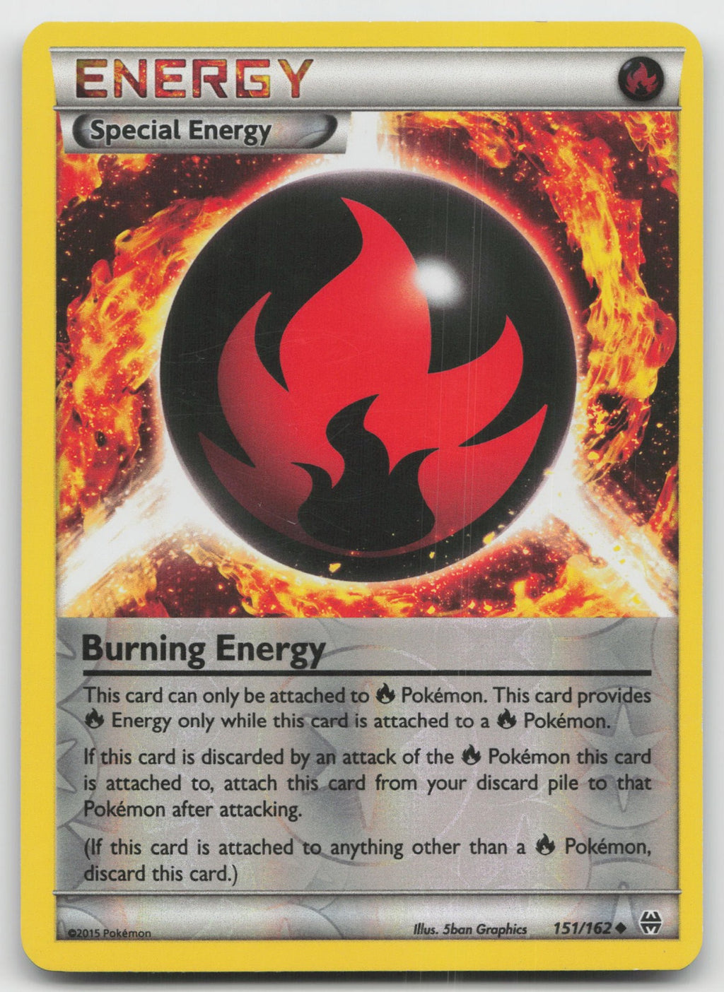 Burning Energy Uncommon Reverse Holo XY - BREAKthrough 151/162 LP