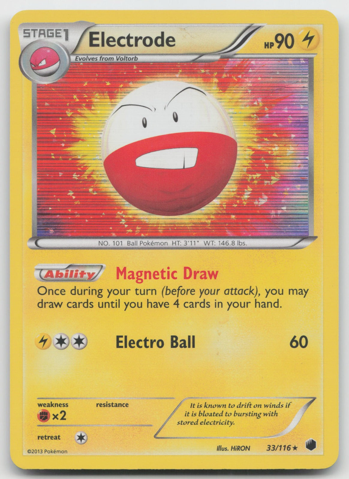 Electrode Holo Rare Plasma Freeze 33/116 MP