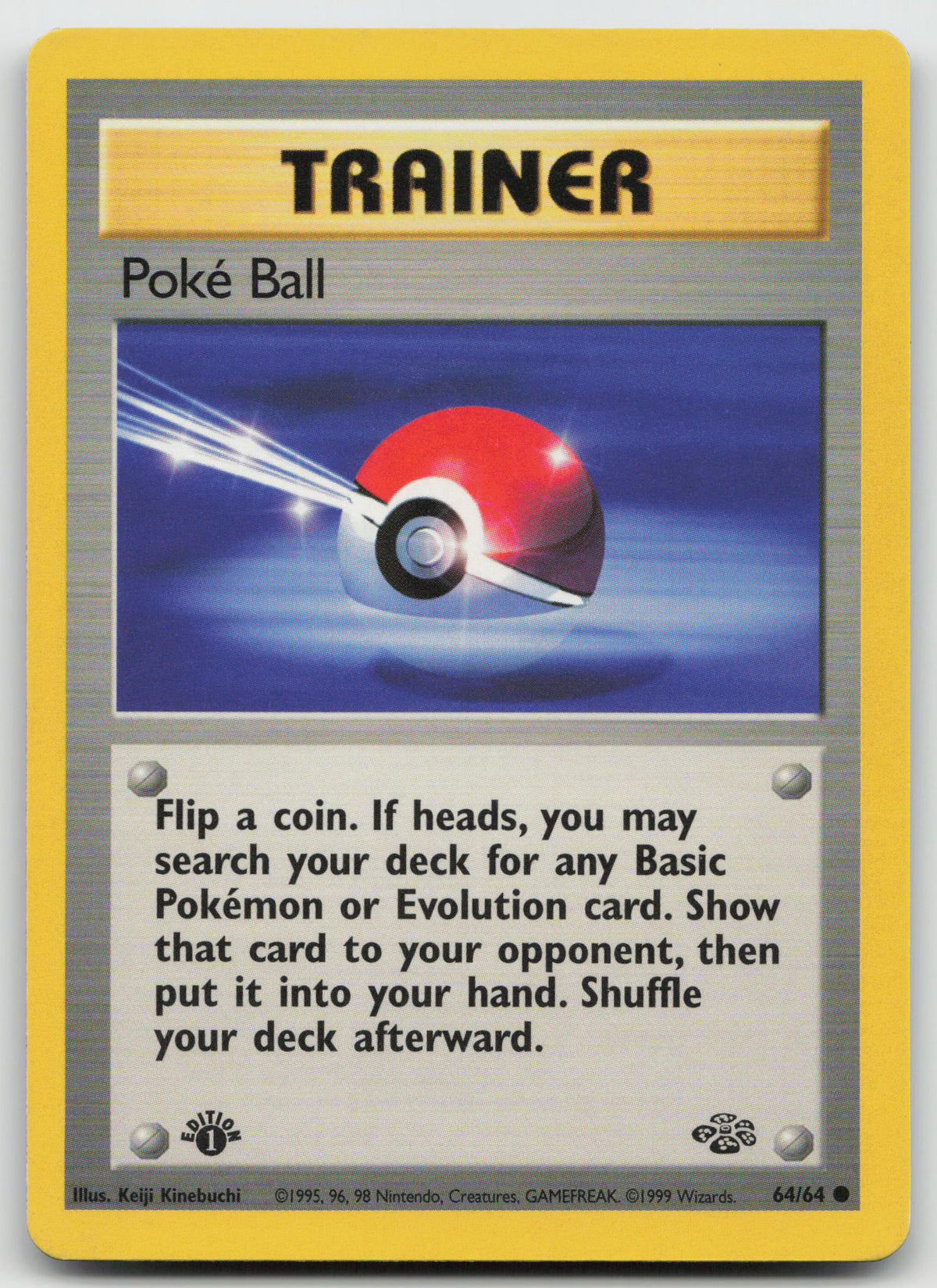 Poke Ball Common 1st Edition Jungle 64/64 LP
