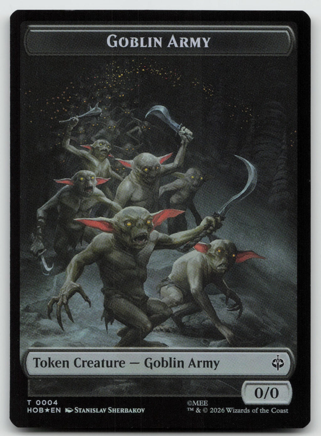 Human Soldier // Goblin Army Double-Sided Token T Foil The Hobbit 2 // 4 NM