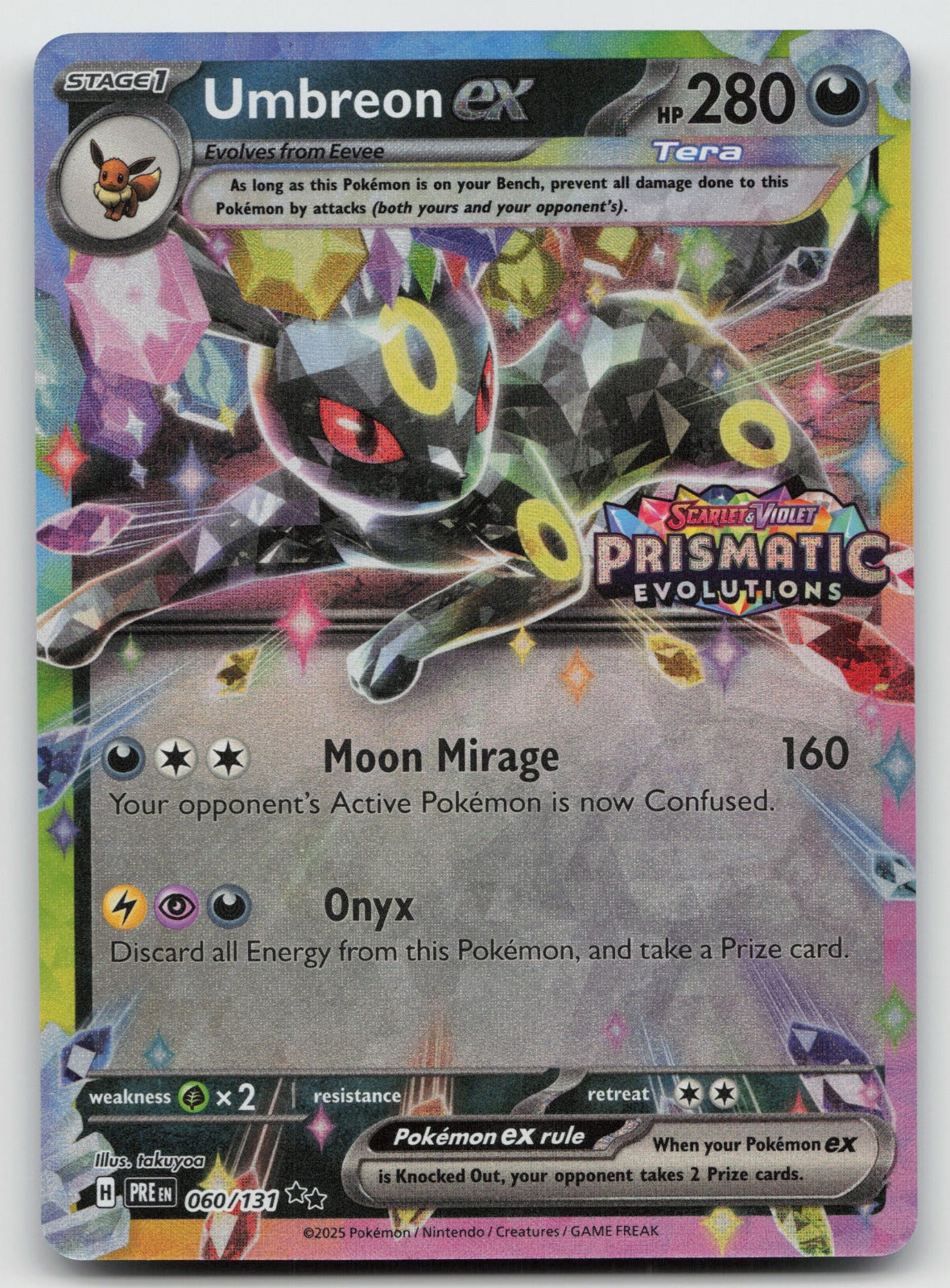 Umbreon ex (Prismatic Evolutions Stamp) Promo Holo Surprise Box 060/131 NM