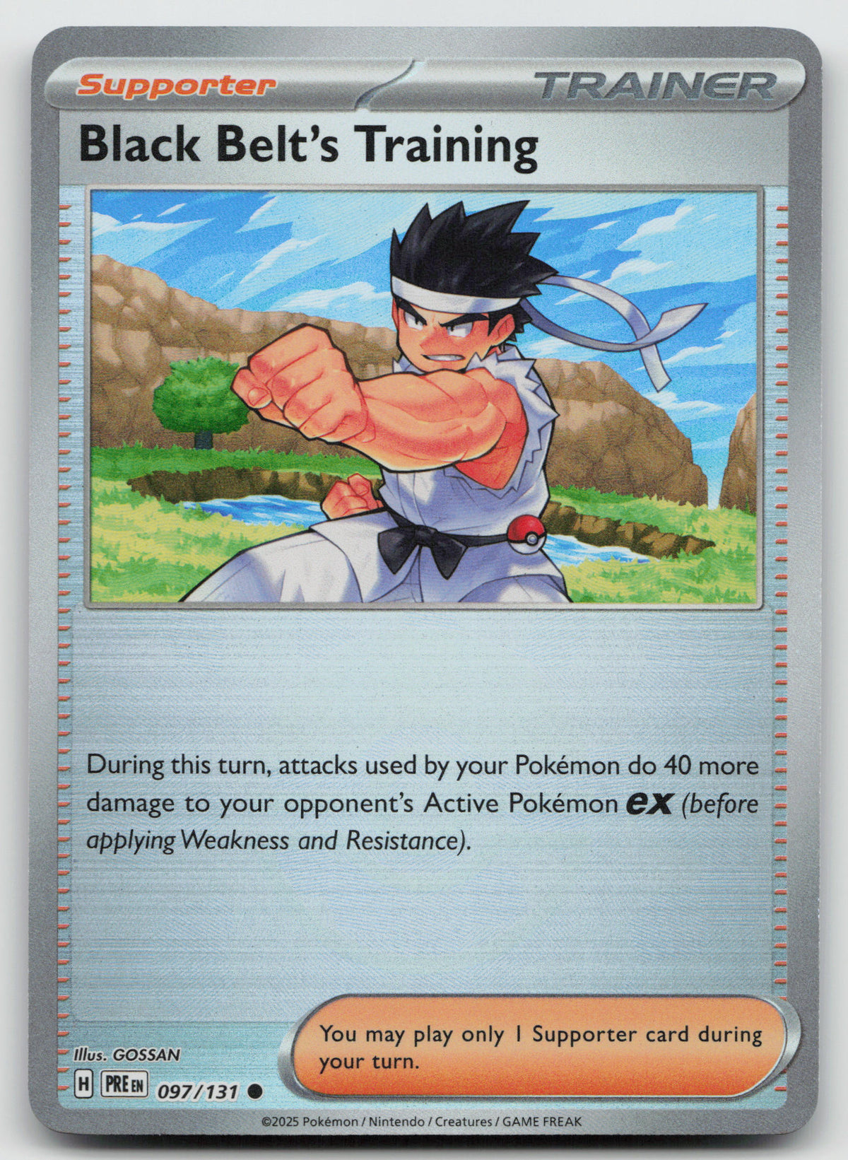 Black Belt's Training - (Poke Ball Pattern) Holo SV Prismatic Evolutions 097/131