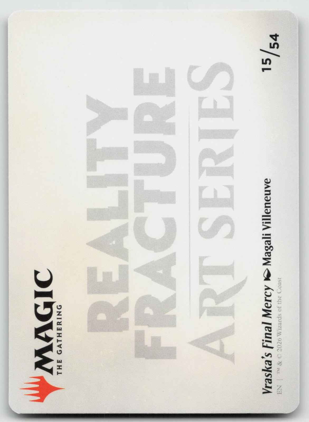 Vraska's Final Mercy Art Card (Gold-Stamped Signature): Reality Fracture 15 NM