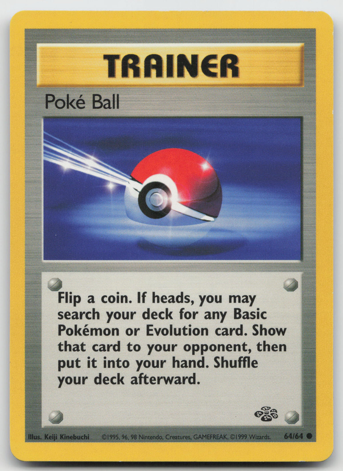 Poke Ball Common Unlimited Jungle 64/64 LP