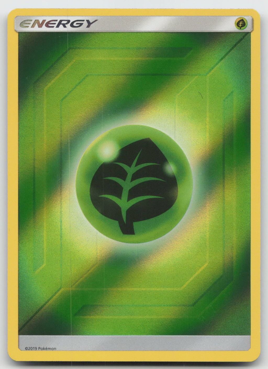 Grass Energy (2019 Unnumbered) Reverse Holo Common SM - Hidden Fates NM/VLP