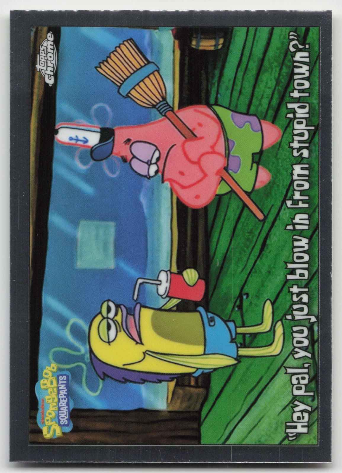 "We ain't talking about this" Topps Chrome SpongeBob 86 NM