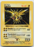 Zapdos Holo Rare Base Set (Shadowless) 16/102 NM/VLP