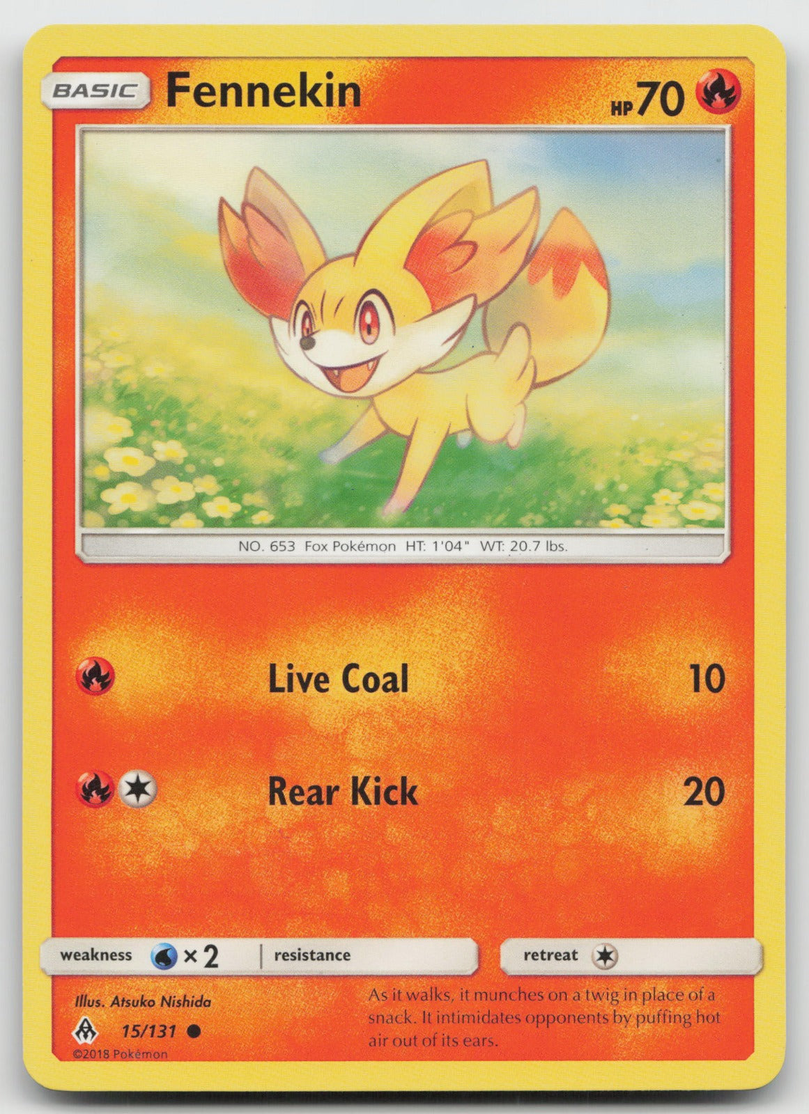 Fennekin Common SM - Forbidden Light 15/131 LP
