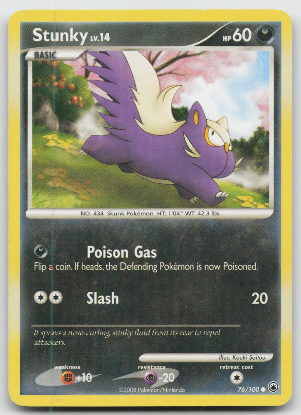 Stunky Common Majestic Dawn 76/100 HP