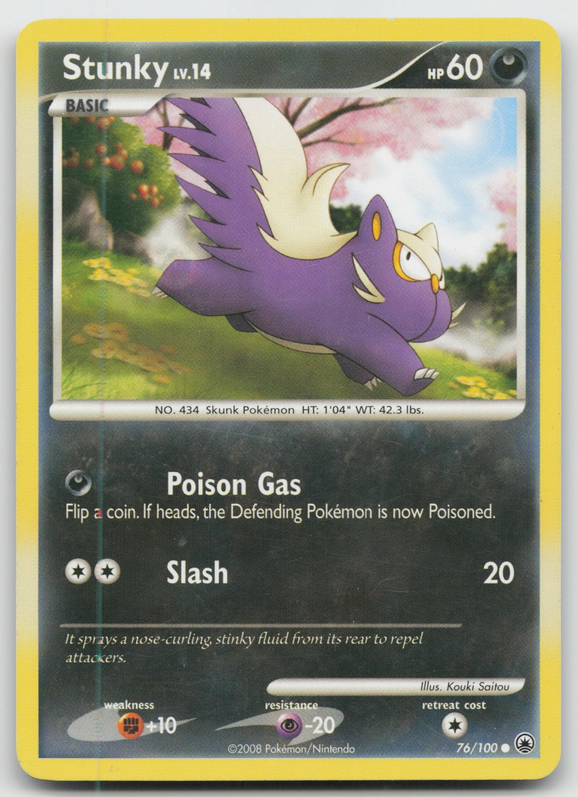 Stunky Common Majestic Dawn 76/100 HP