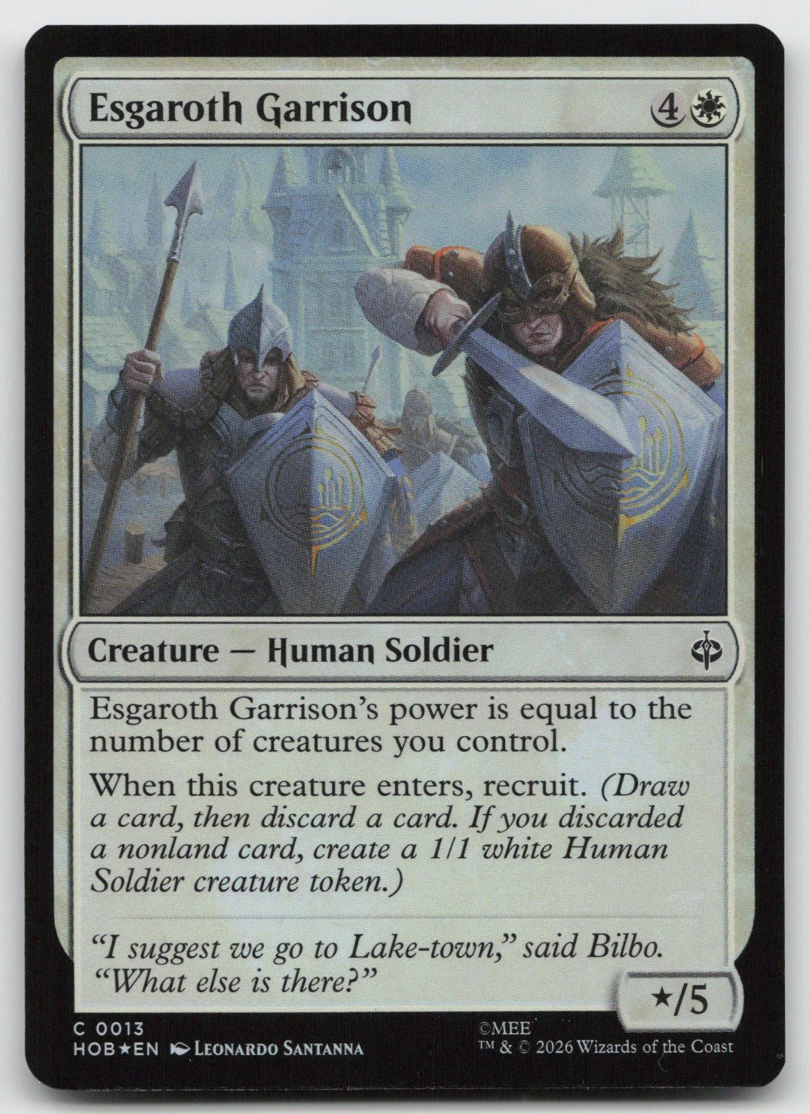 Esgaroth Garrison Foil C The Hobbit 13 NM