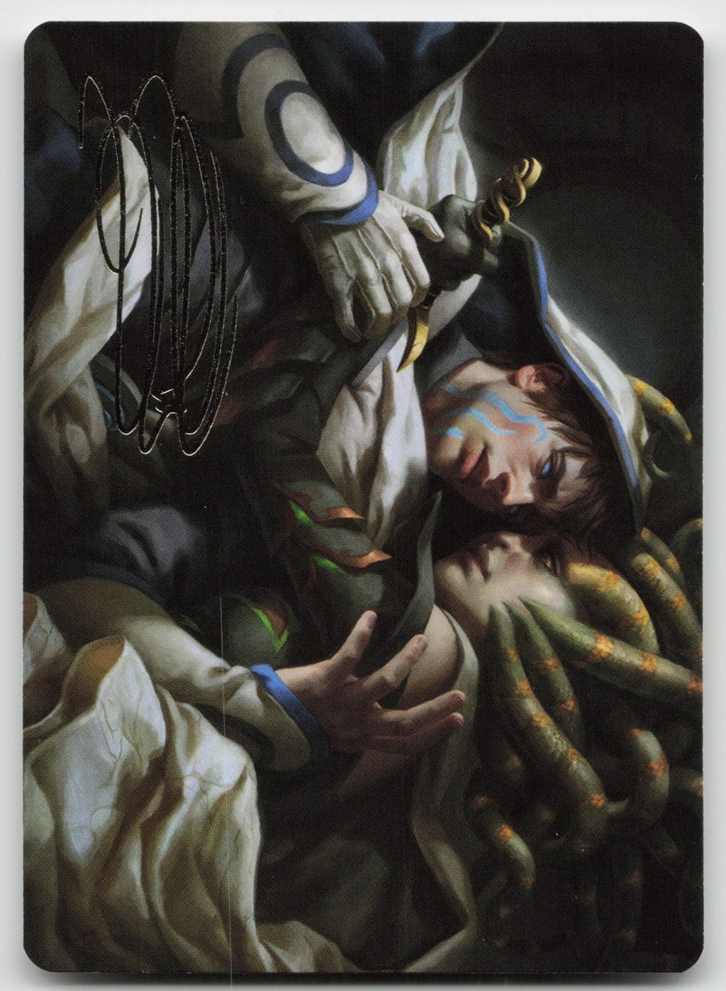 Vraska's Final Mercy Art Card (Gold-Stamped Signature): Reality Fracture 15 NM