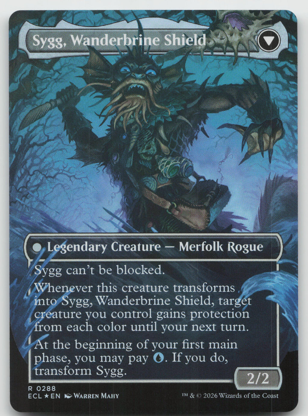 Sygg, Wanderwine Wisdom (Borderless) R Foil Lorwyn Eclipsed 288 NM