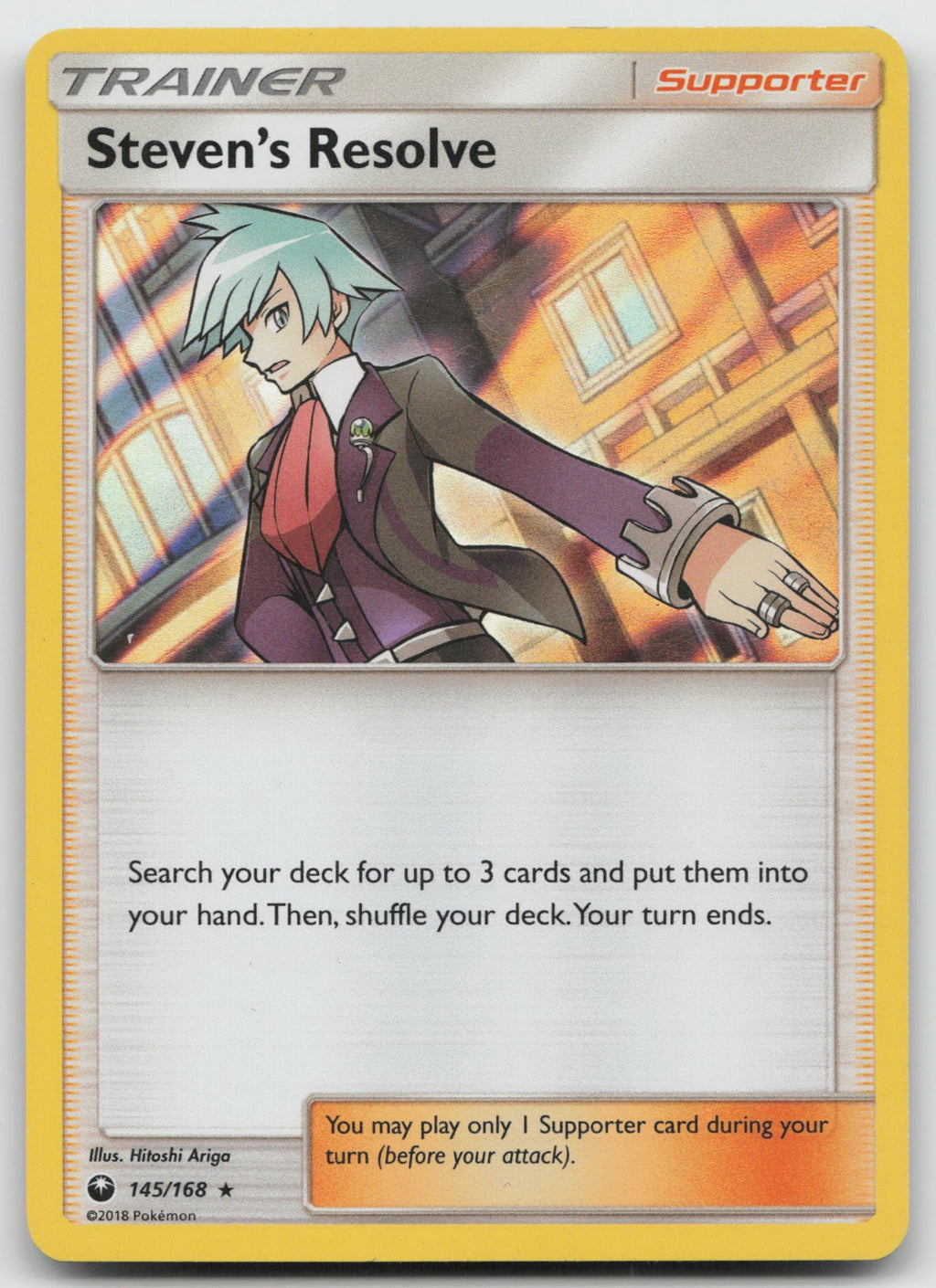 Steven's Resolve Holo Rare SM - Celestial Storm 145/168 VLP