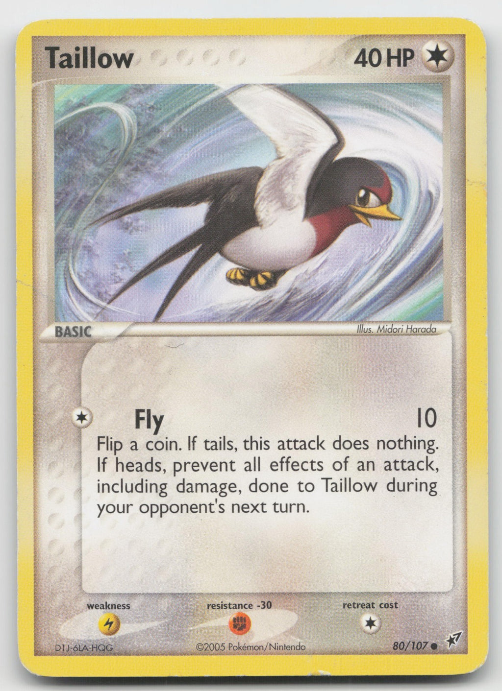 Taillow Common Deoxys 80/107 DMG
