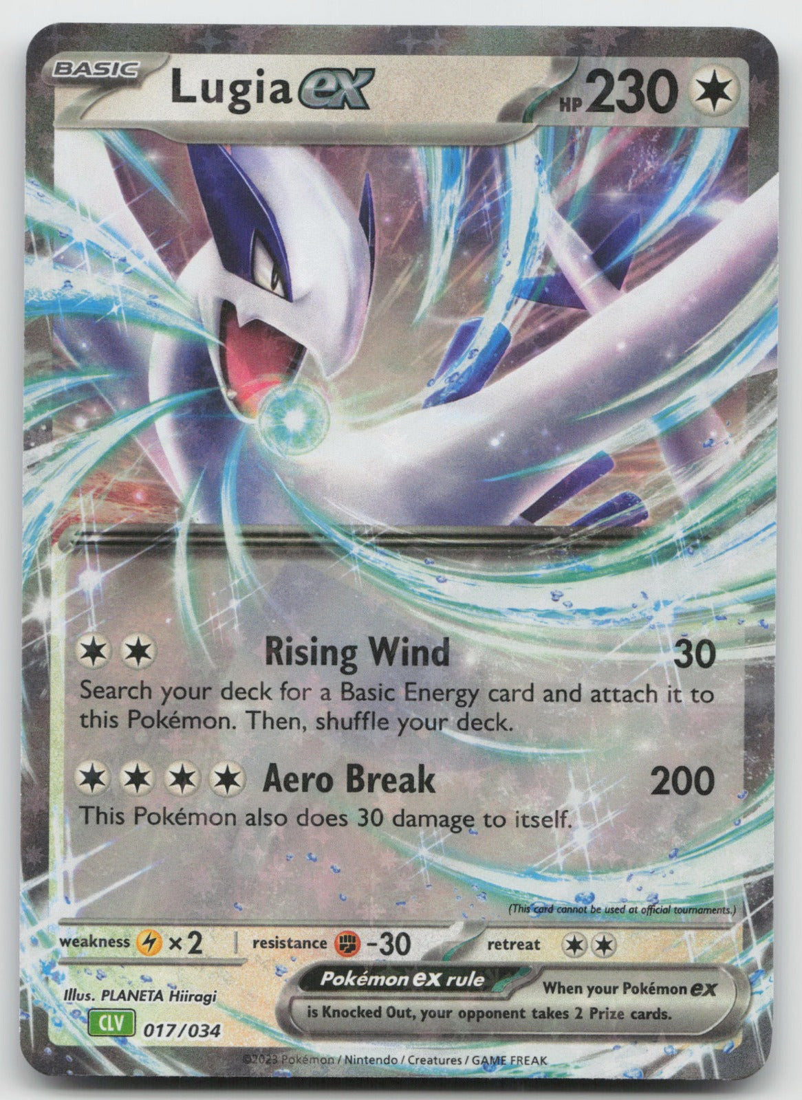 Lugia ex Holo Classic Collection Trading Card Game Classic 017/034 NM