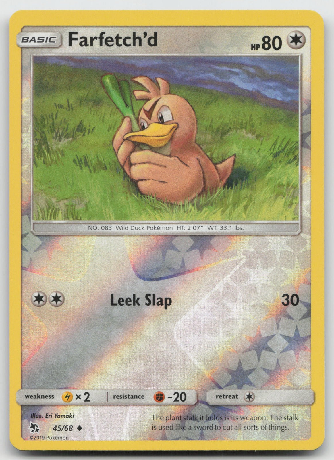 Farfetch'd Reverse Holo Uncommon Hidden Fates 45/68 NM
