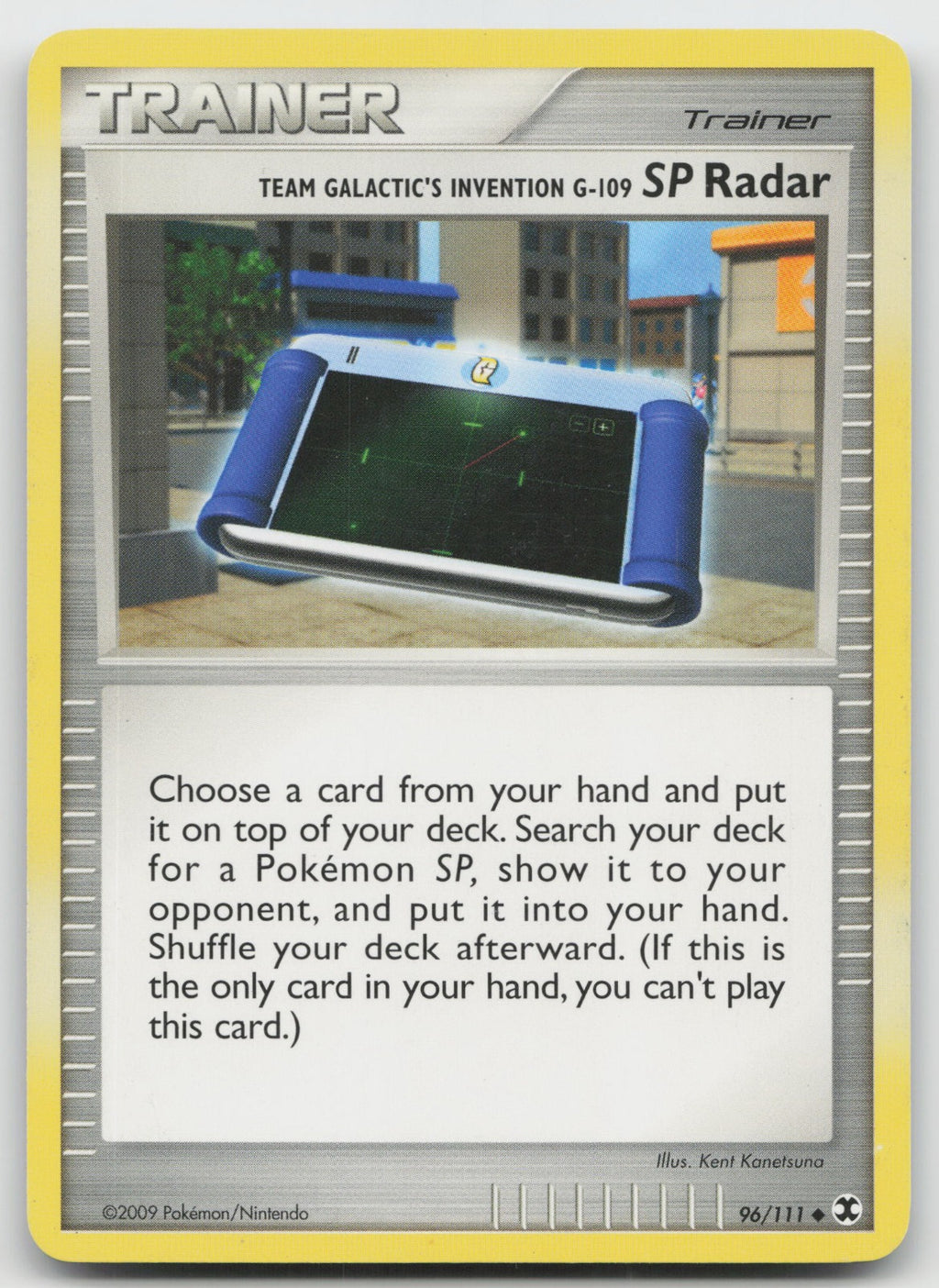 Team Galactic's Invention G-109 SP Radar Uncommon Rising Rivals 96/111 LP