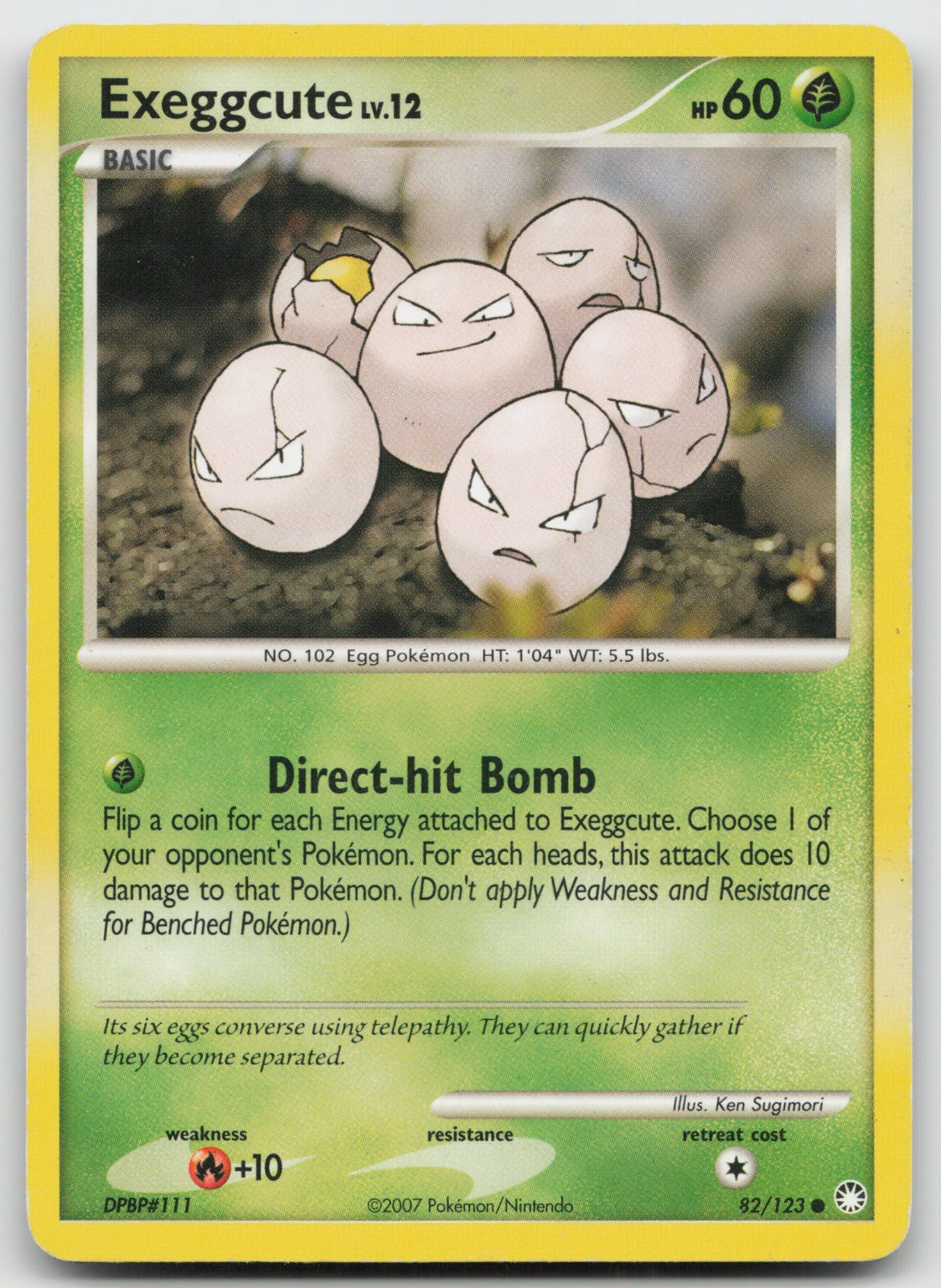 Exeggcute Common Mysterious Treasures 82/123 HP