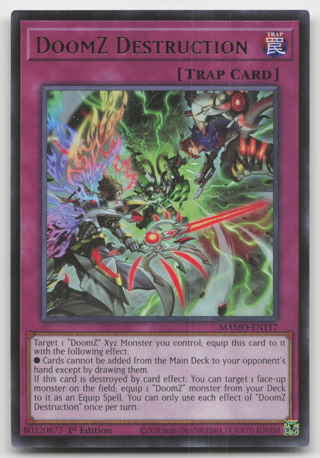 DoomZ Destruction 1st Edition Ultra Rare Magnificent Monsters MAMO-EN117 NM