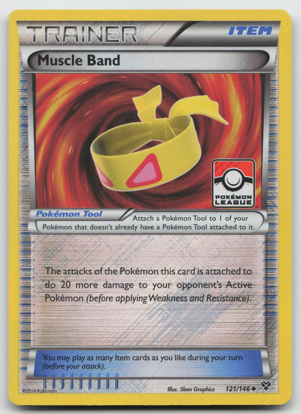 Muscle Band - (Pokemon League) Promo Reverse Holofoil 121/146 VLP