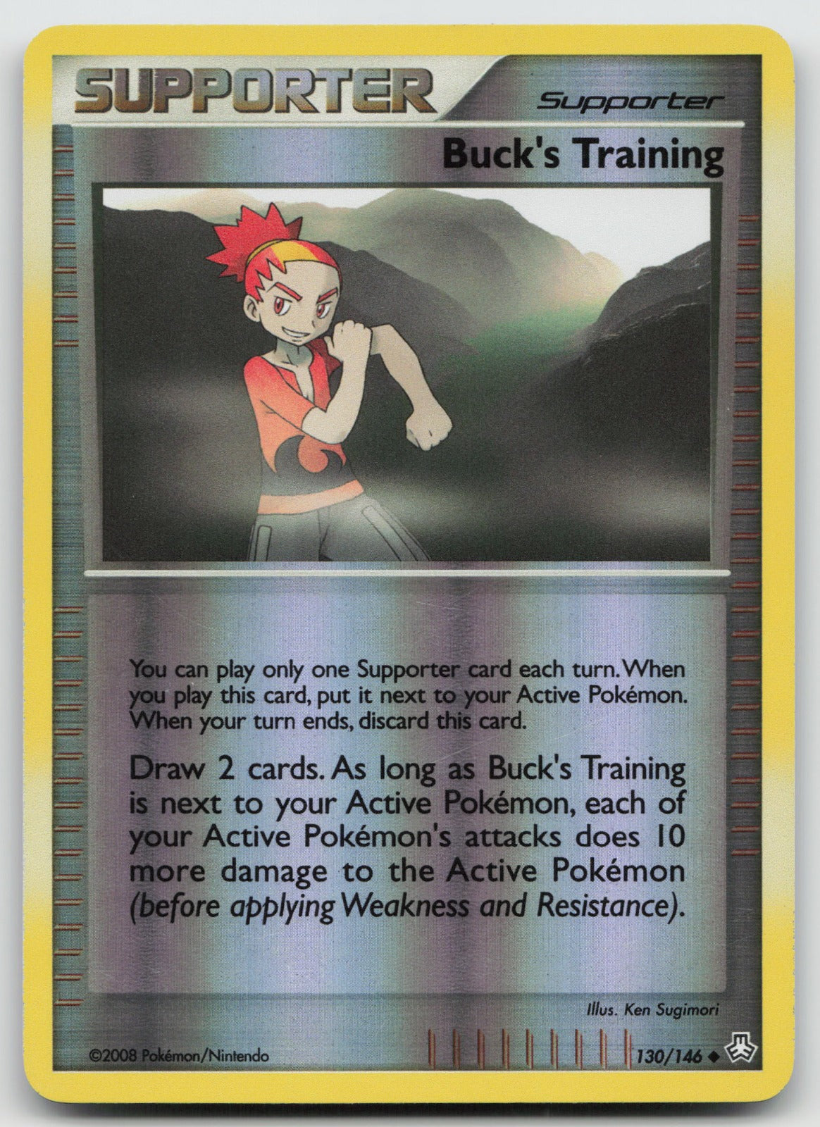 Buck's Training Uncommon Reverse Holo Legends Awakened 130/146 LP