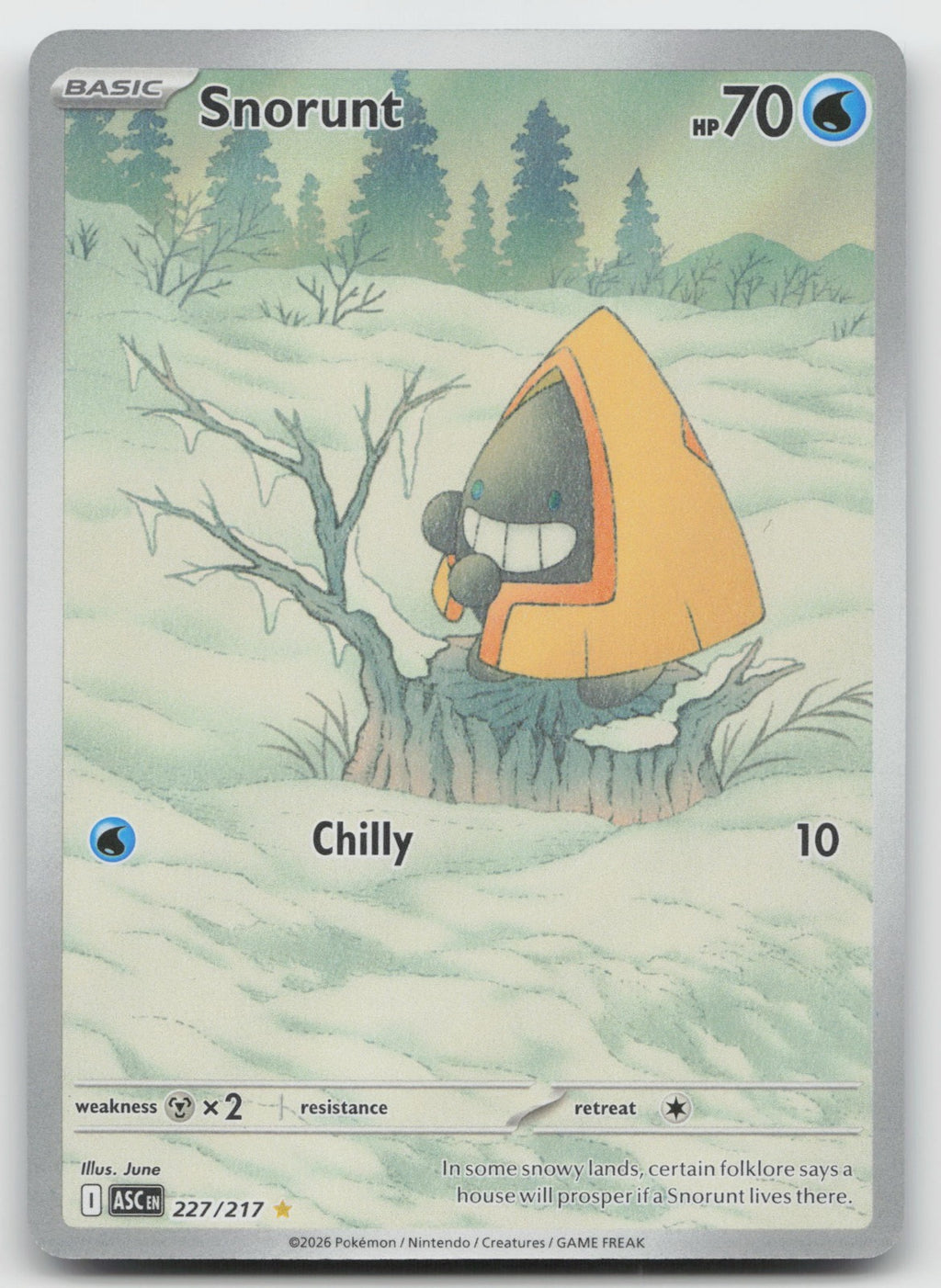 Snorunt Illustration Rare Holo ME: Ascended Heroes 227/217 NM
