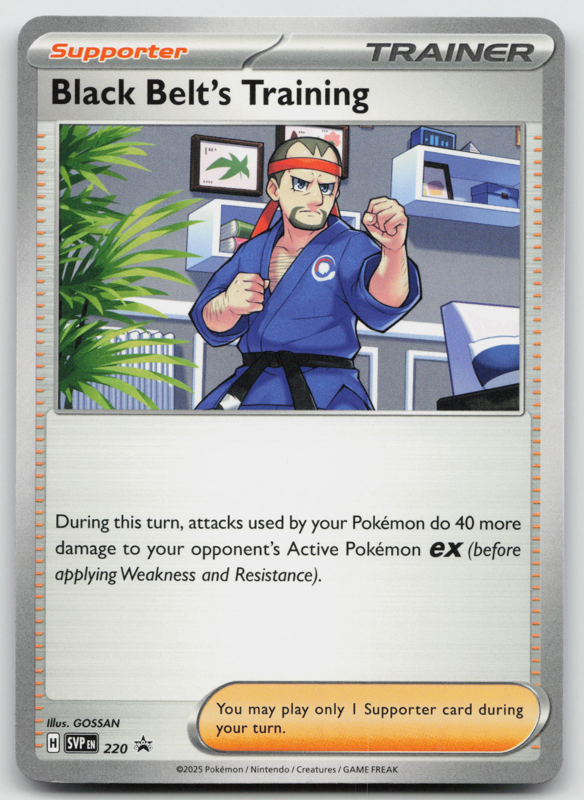 Black Belt's Training - Pokemon Promo SVP220 Trainer Kit NM