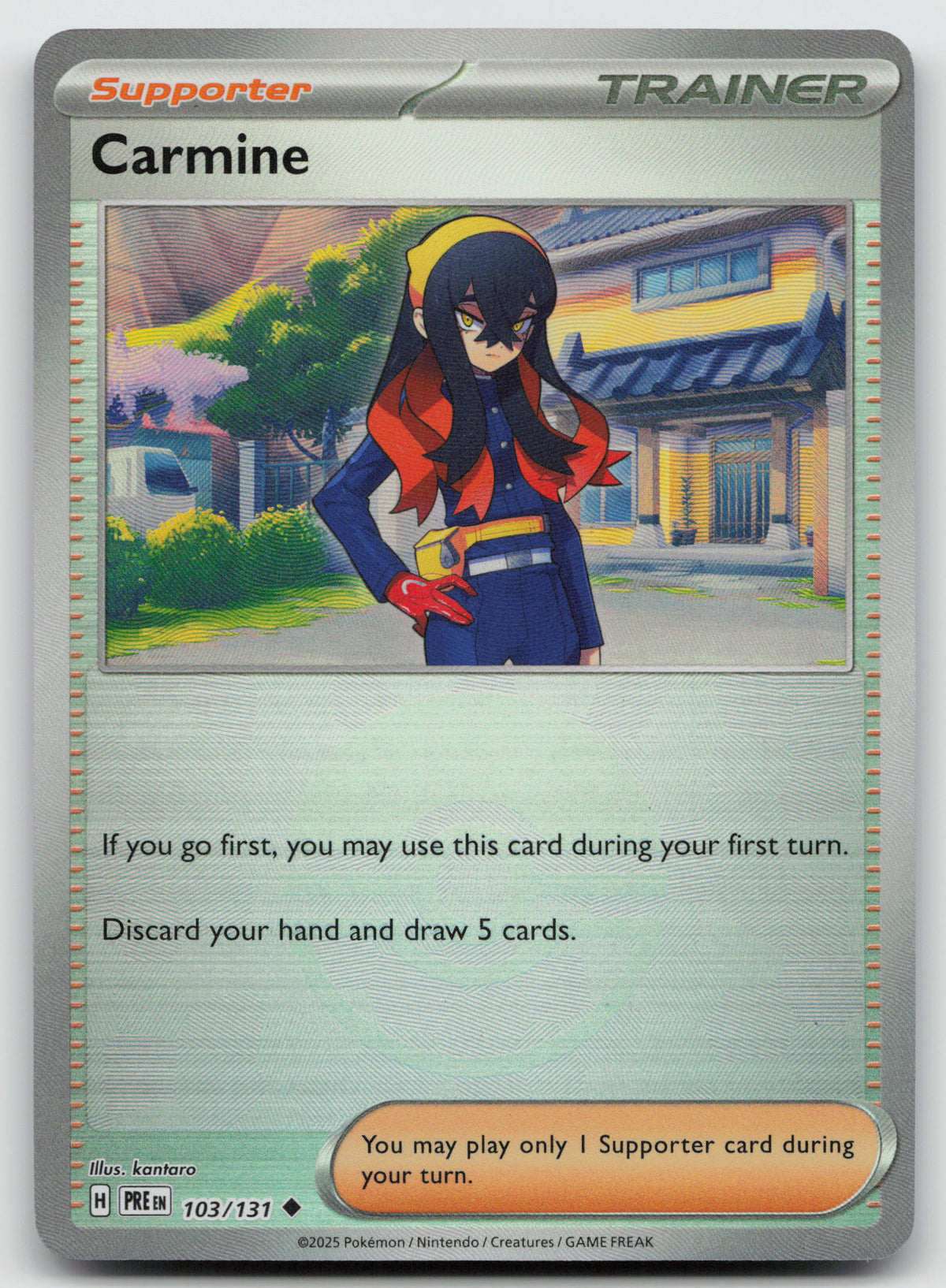 Carmine (Poke Ball Pattern) Uncommon Holo SV: Prismatic Evolutions 103/131 NM