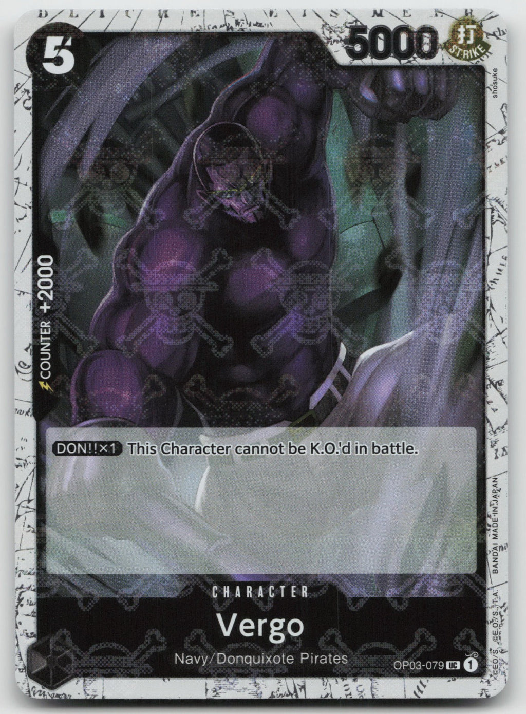 Vergo (Jolly Roger Foil) UC Foil Premium Booster -The Best- OP03-079 NM