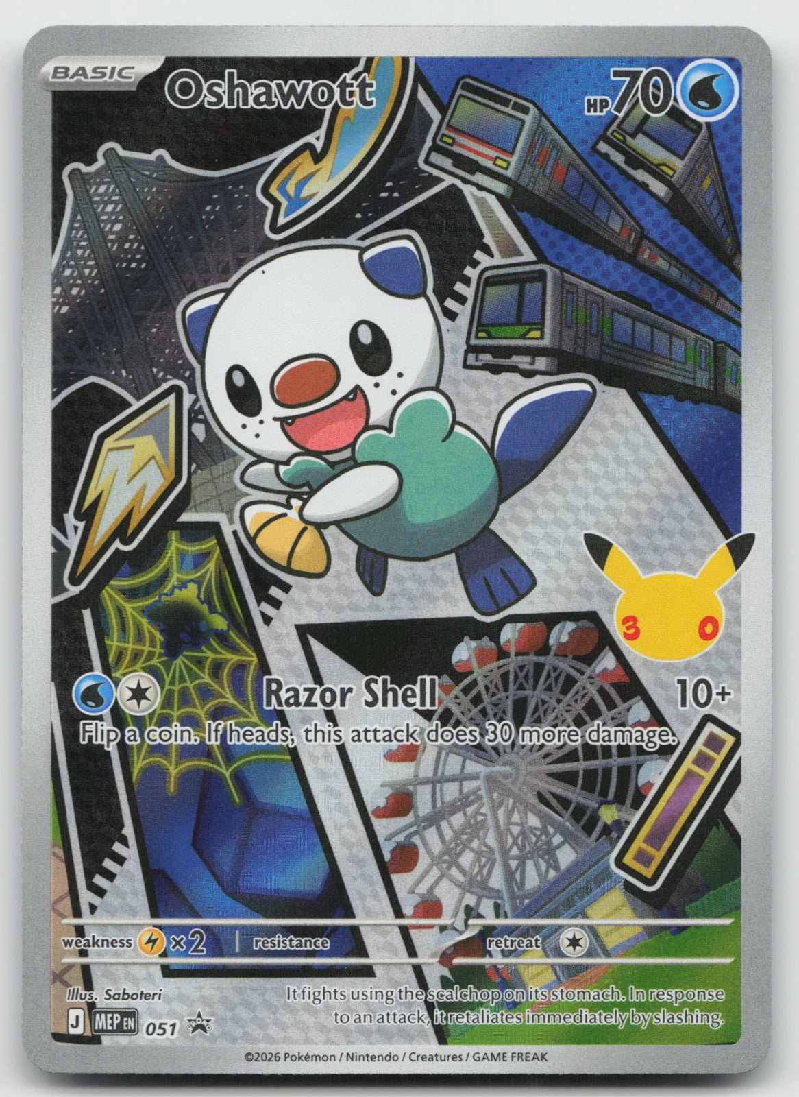 Oshawott Holo ME: Mega Evolution Promo MEP051 NM