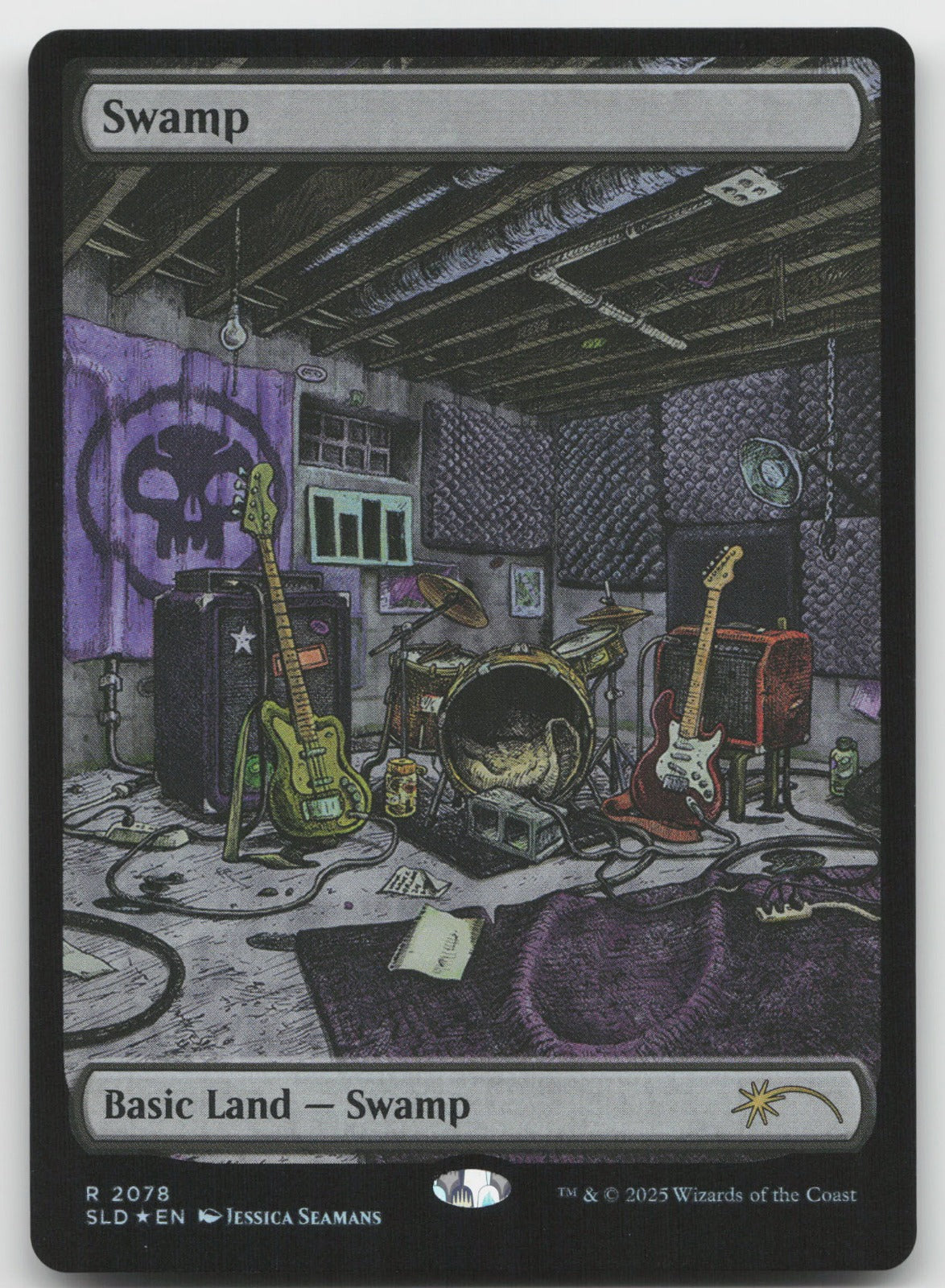 Swamp (Rainbow Foil) R Foil Secret Lair Drop Series 2078 NM