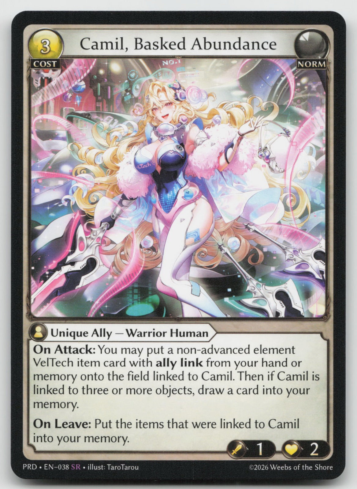 Camil, Basked Abundance Super Rare .asphodel/paradise 038 NM