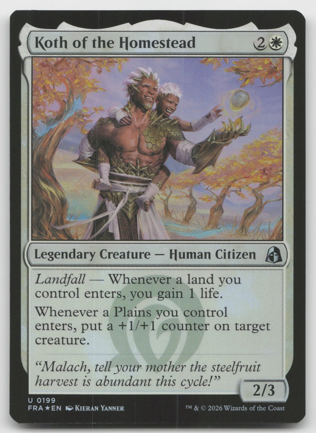 Koth of the Homestead U Foil Reality Fracture 199 NM