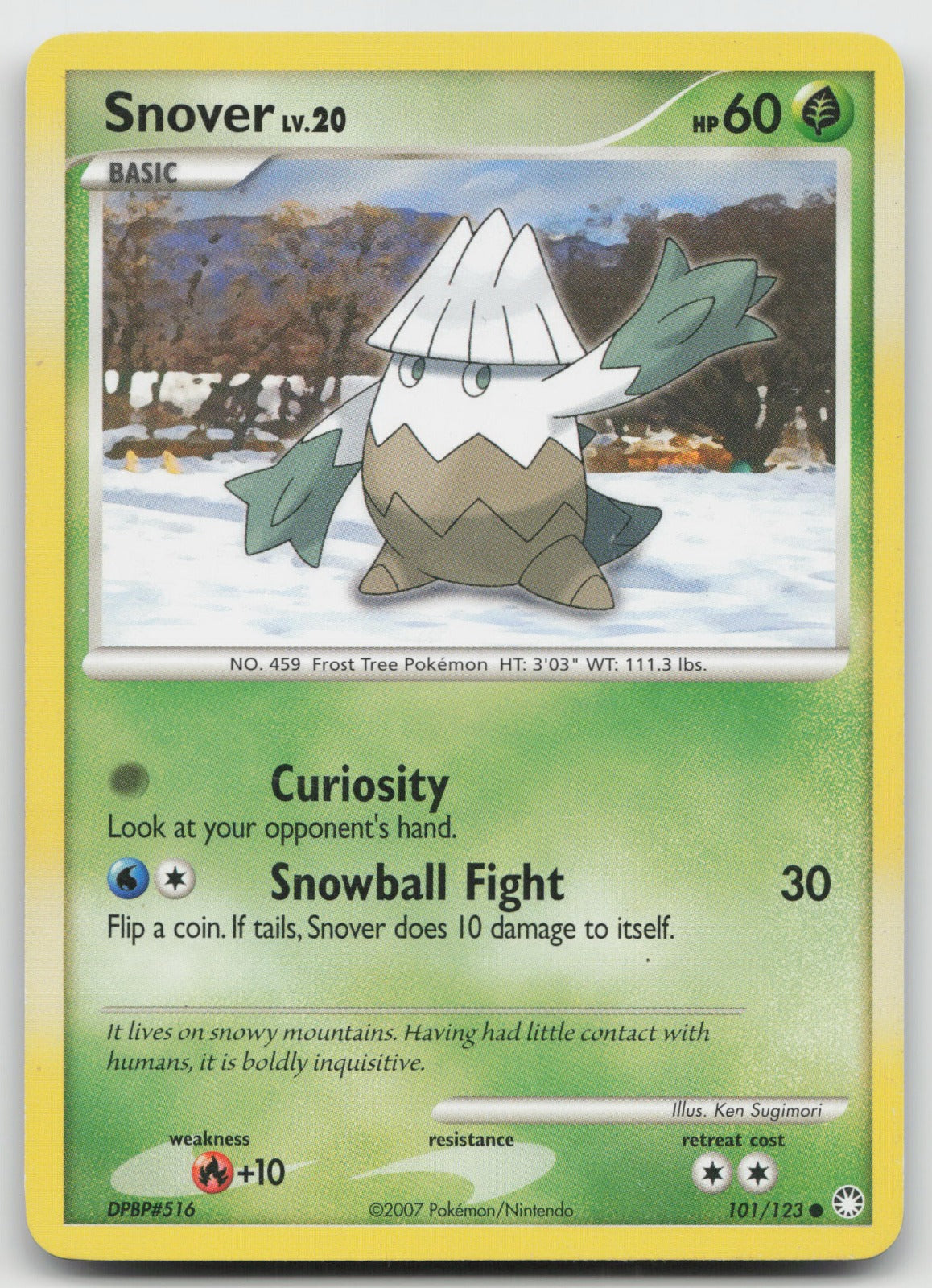 Snover Common Mysterious Treasures 101/123 MP