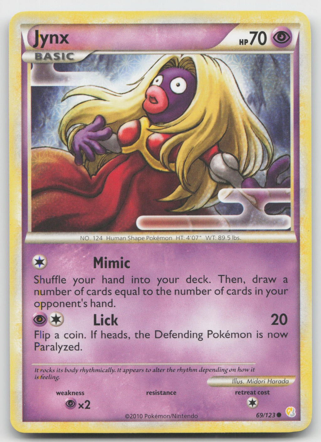 Jynx Common HeartGold SoulSilver 69/123 LP