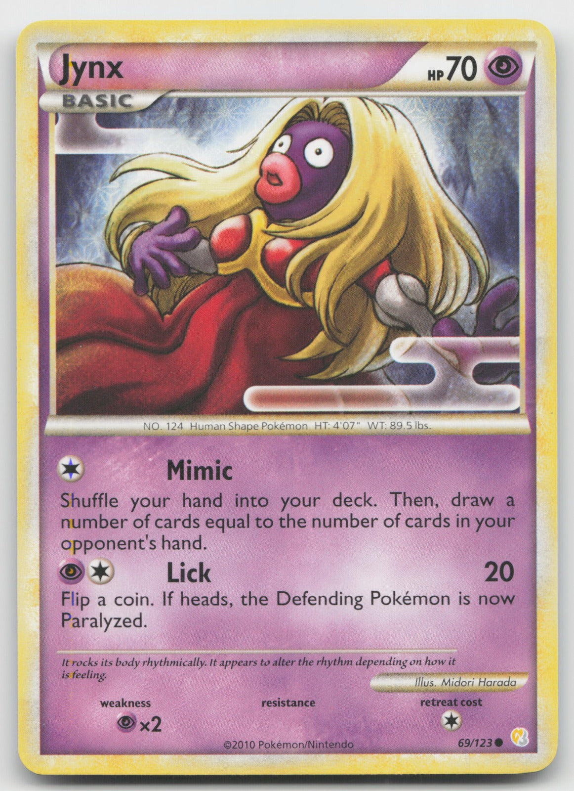 Jynx Common HeartGold SoulSilver 69/123 LP