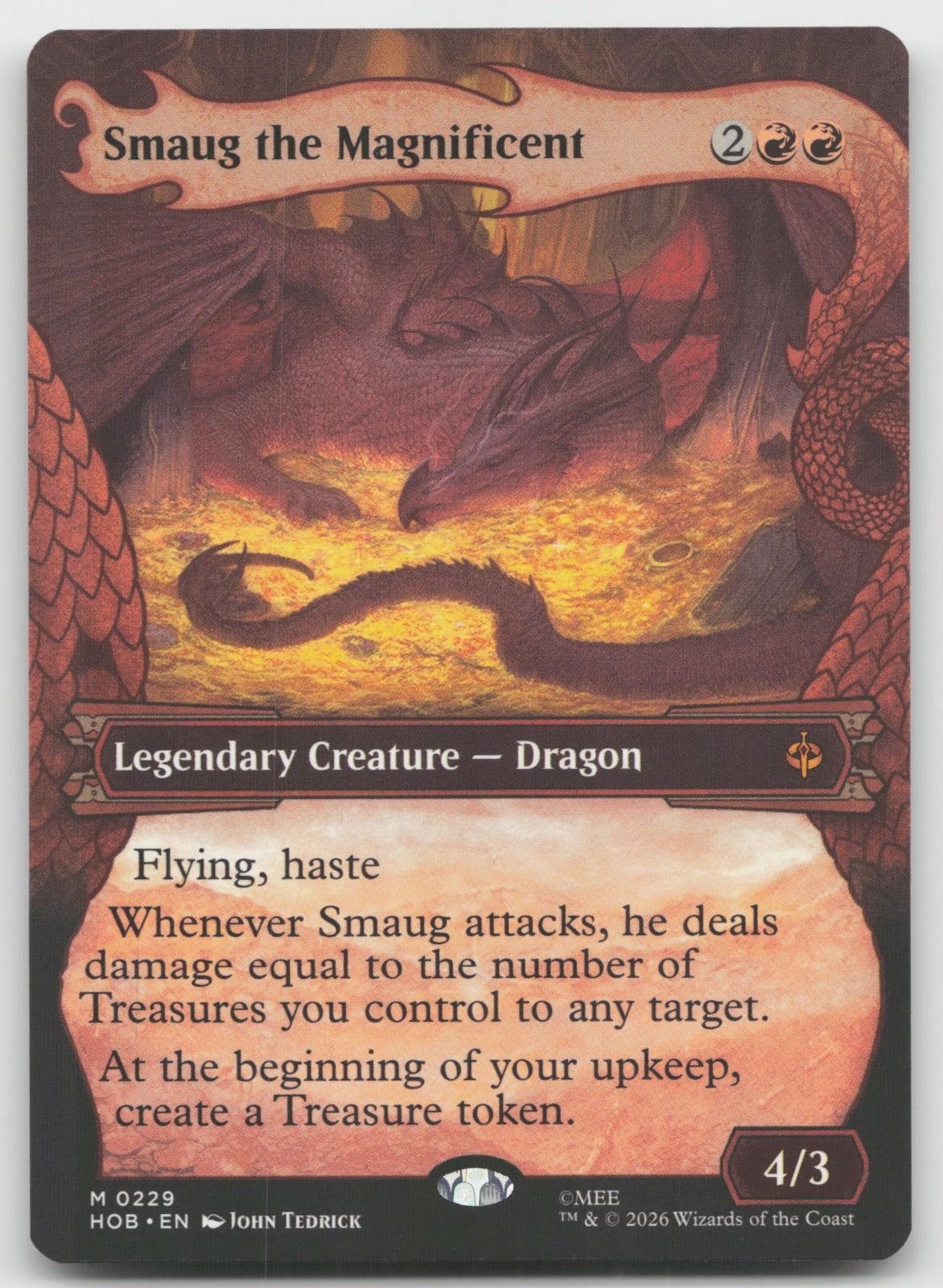 Smaug the Magnificent (Showcase) M The Hobbit 229 NM
