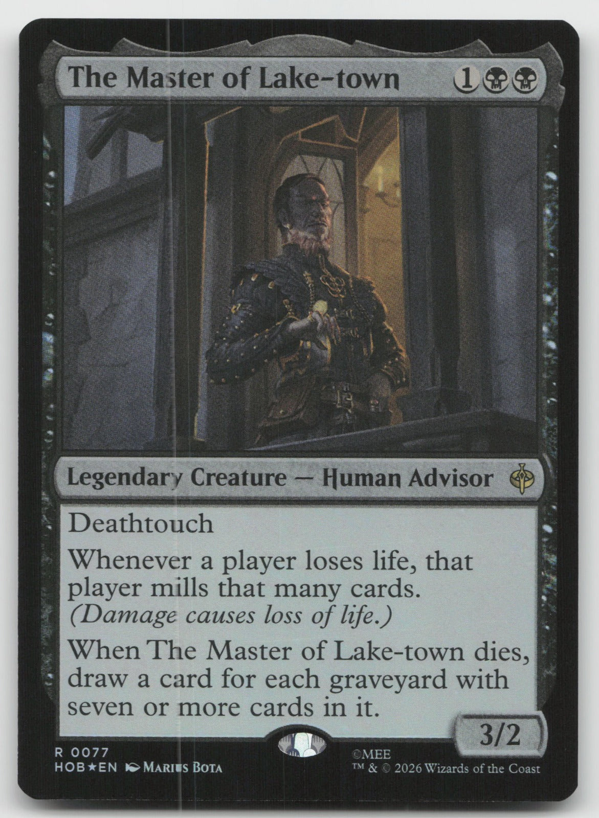 The Master of Lake-town R Foil The Hobbit 77 NM