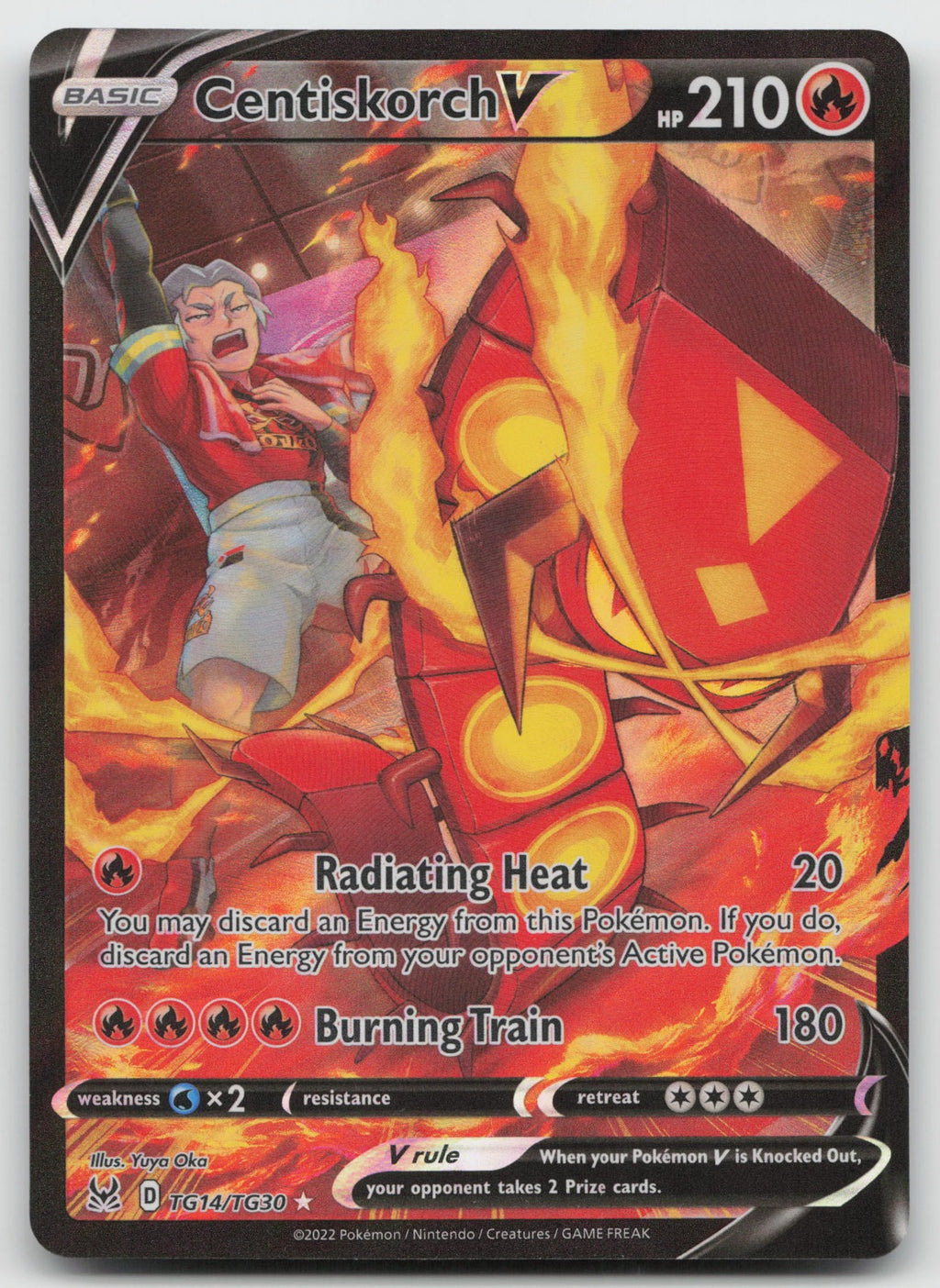 Centiskorch V Holo Ultra Rare SWSH11: Lost Origin Trainer Gallery TG14/TG30 NM