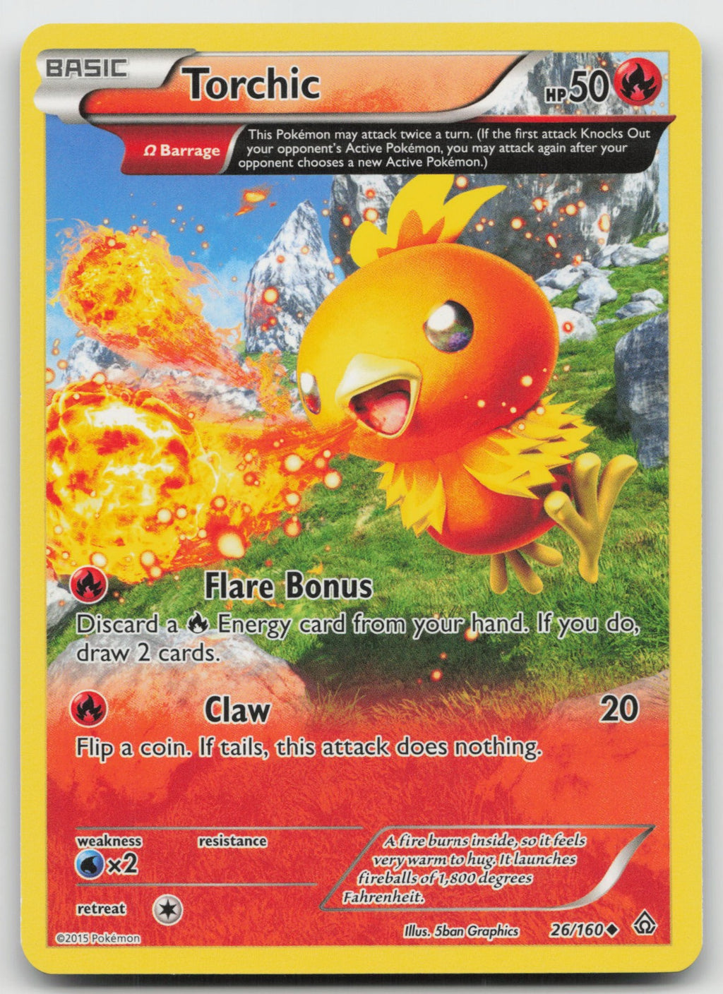 Torchic (Omega) Uncommon XY - Primal Clash 26/160 LP