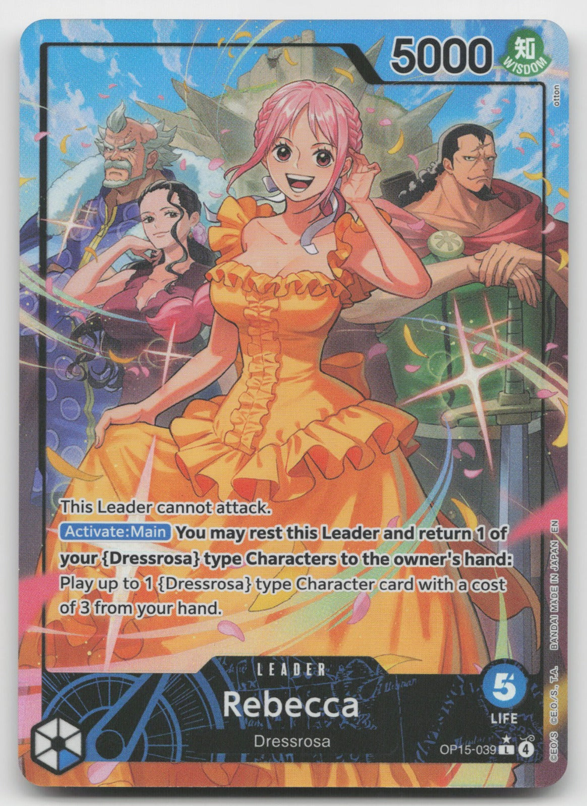 Rebecca (Alternate Art) L Foil Adventure on Kami's Island OP15-039 NM