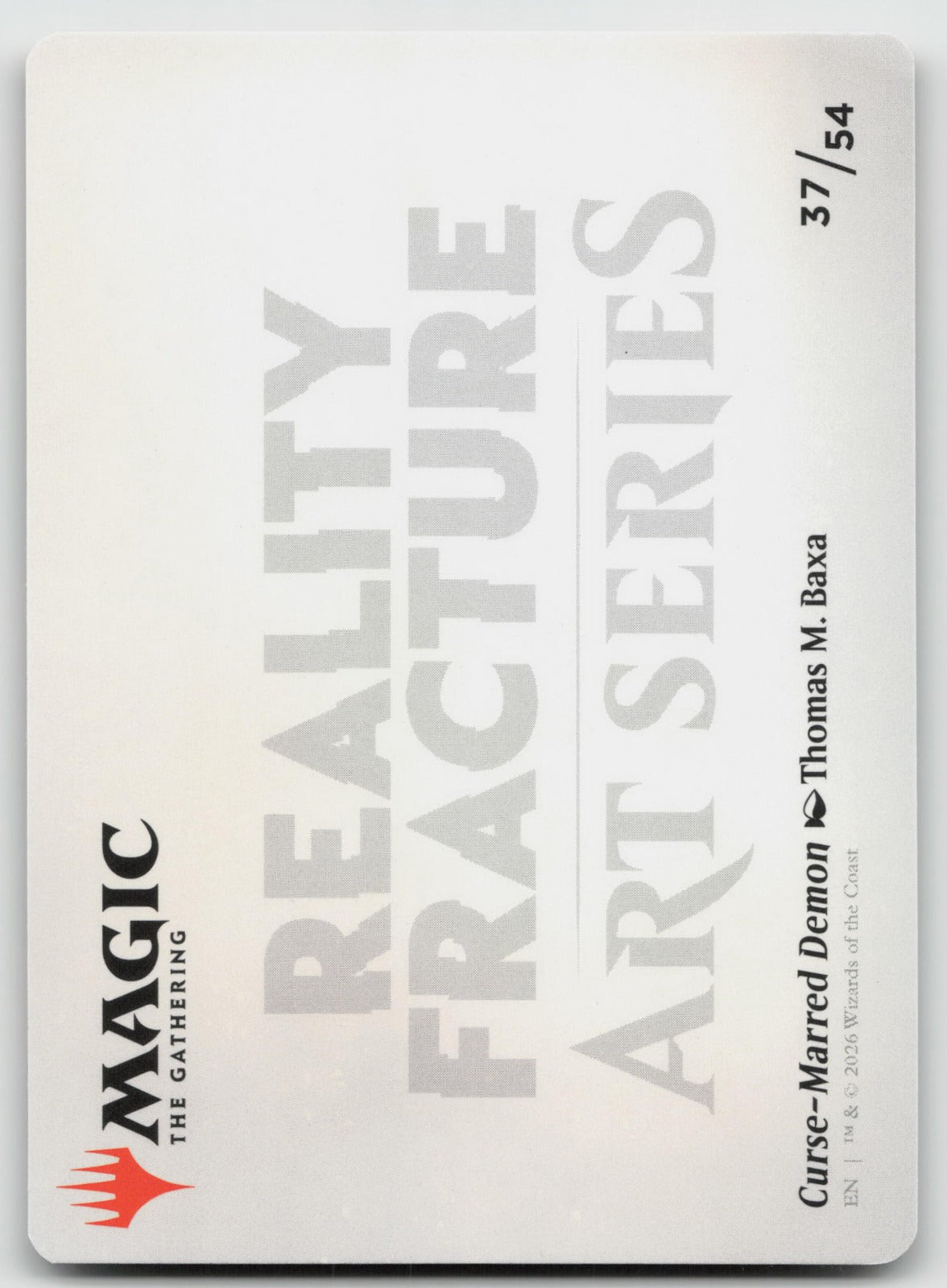 Curse-Marred Demon Art Card S Art Series: Reality Fracture 37 NM