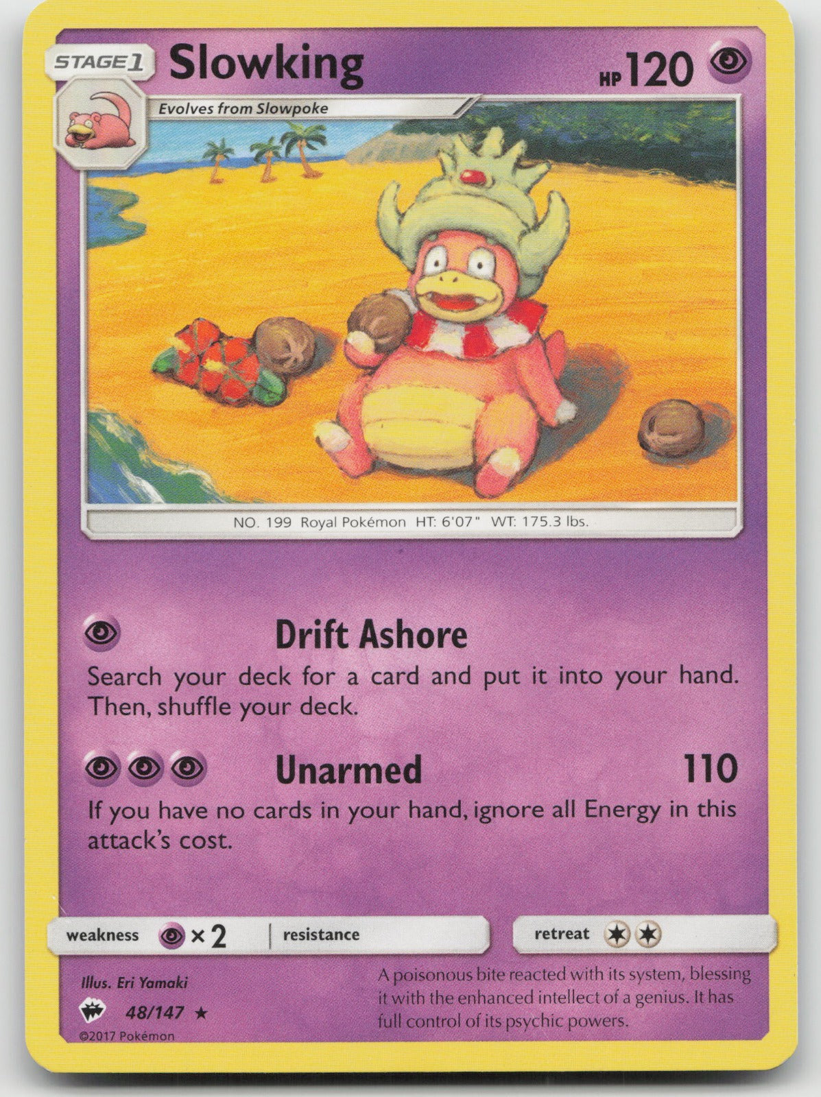 Slowking Rare SM - Burning Shadows 48/147 MP