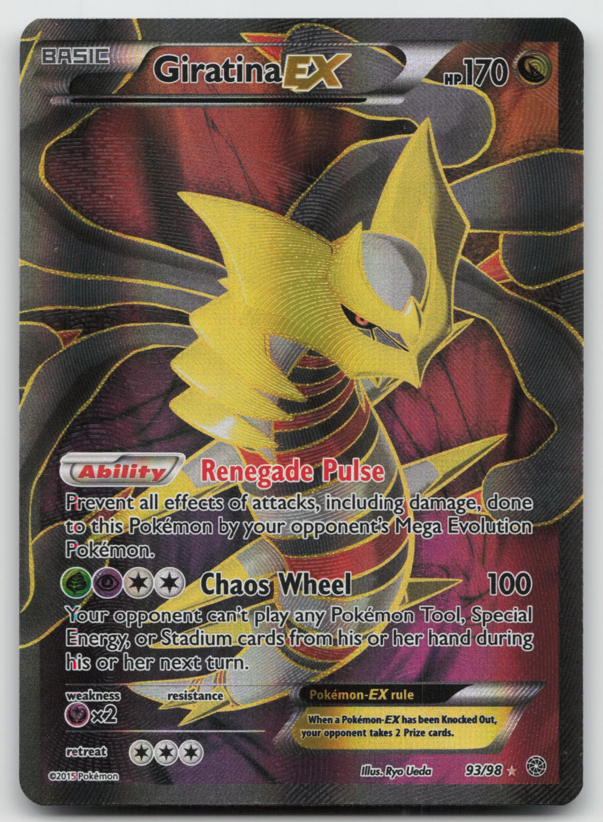 Giratina EX (Full Art) Ultra Rare XY - Ancient Origins 93/98 NM/VLP